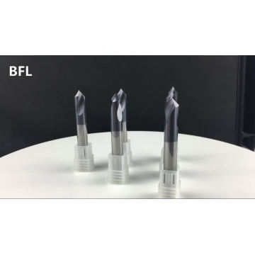 Broca de carburo central BFL para taladrado de metales, broca de centro CNC para corte de metales